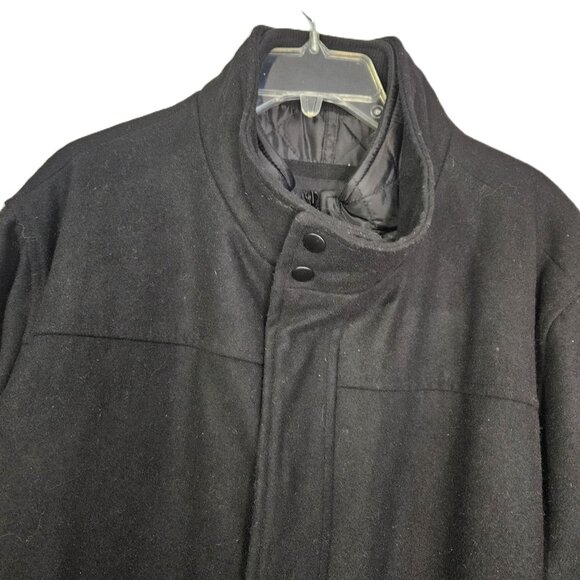 Vintage Structure Men's Wool Blend Heavly Lined Outdoor Pea Coat Size XXL/EEG - Picture 2 of 11